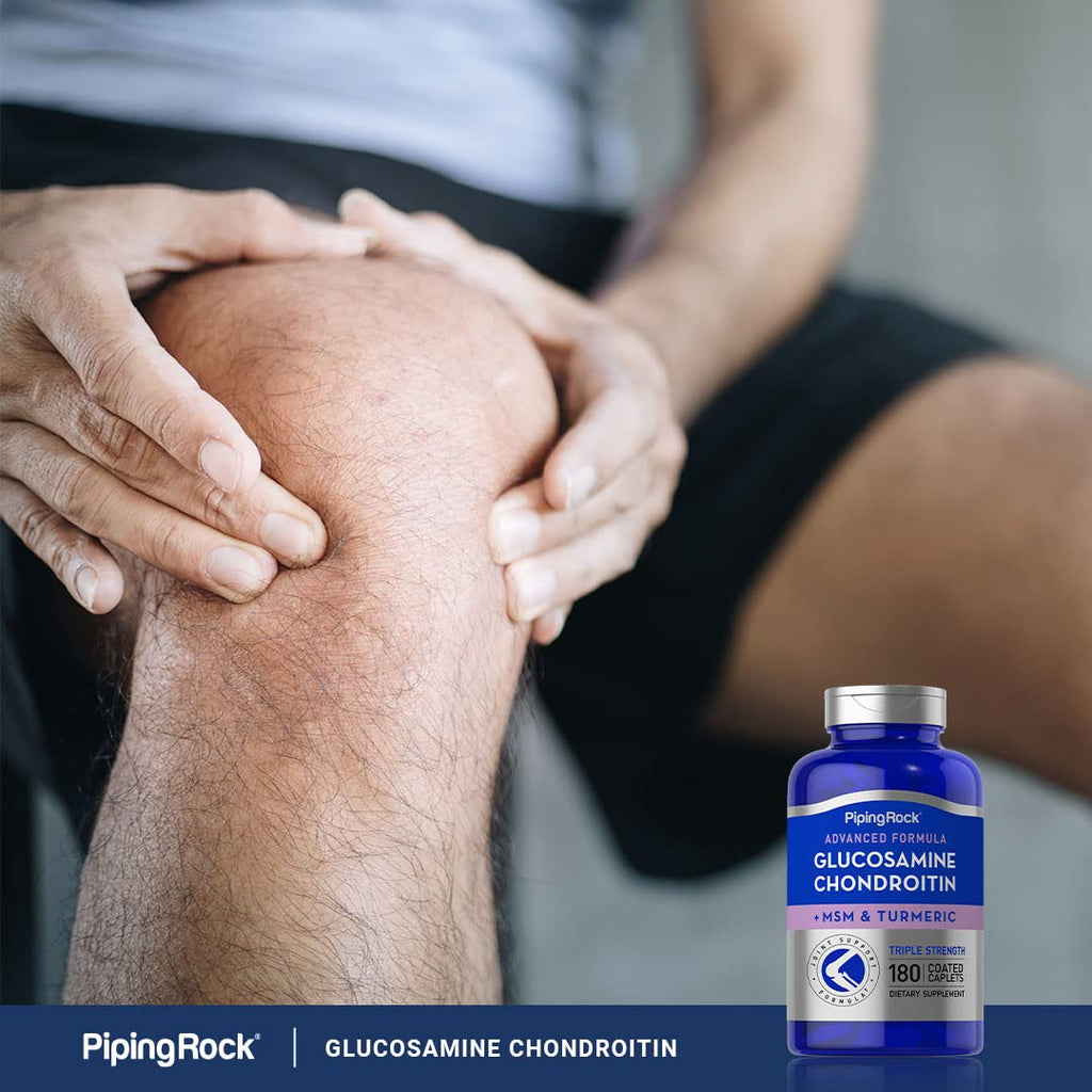 Piping Rock Glucosamine Chondroitin MSM Turmeric | 180 Caplets