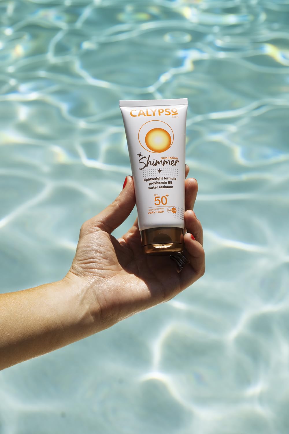 Calypso Shimmer Sun Lotion SPF50 + | UVA + UVB, Water Resistant, 100ml
