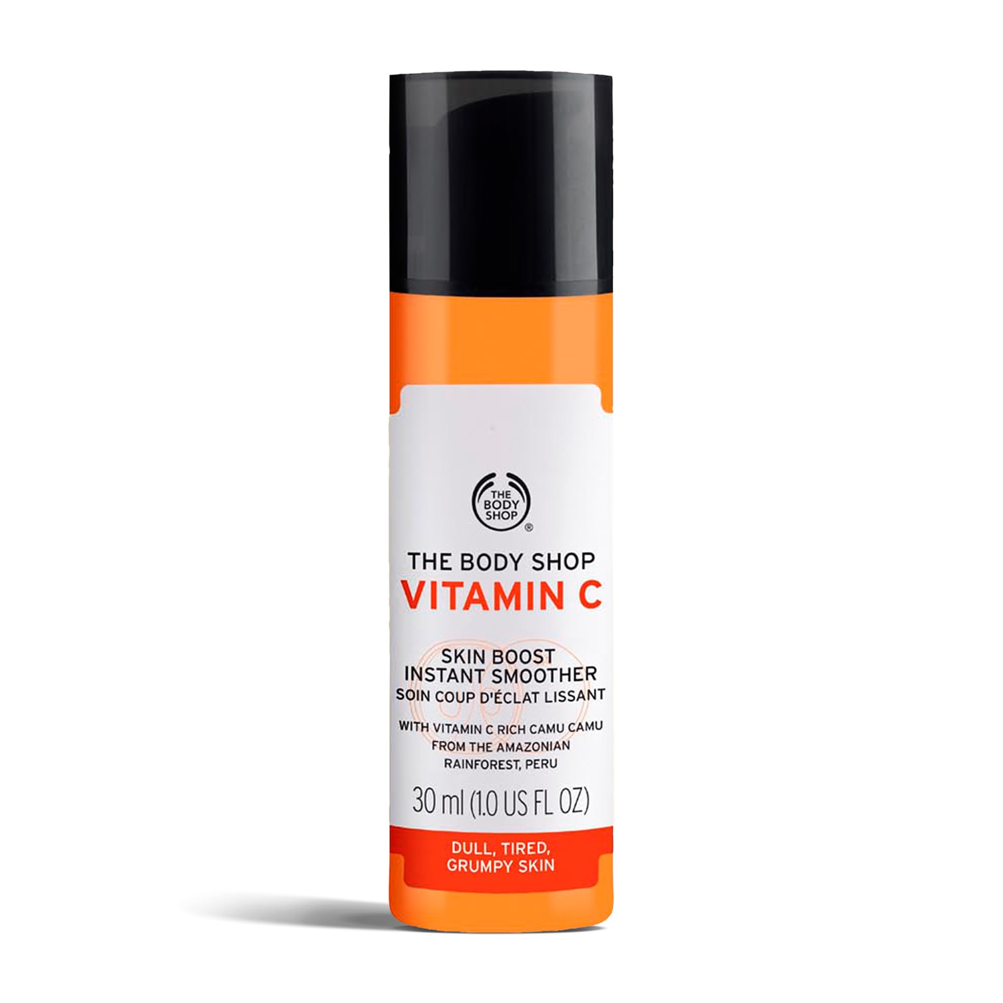 The Body Shop Vitamin C Skin Boost Instant Smoother | Radiance Boosting Face Serum to Improve Dull Skin | Lightweight for All Skin Types, Vegan, 30 ml / 1.0 oz