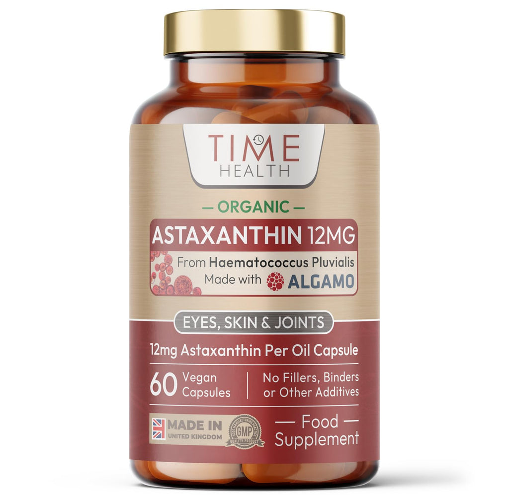 Organic Astaxanthin Oil - Algamo® 12mg - 60 Capsules - UK Made