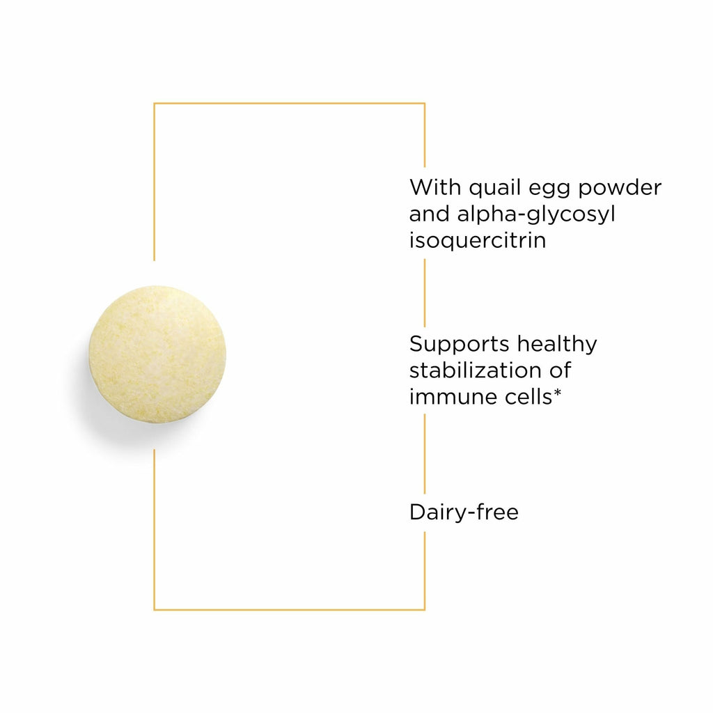 Integrative Therapeutics AllQlear - Seasonal Supplement for Immune Support *- Quail Egg Powder Blend - Dairy-Free - Berry Flavored, 60 Chewable Tablets (30 Servings)