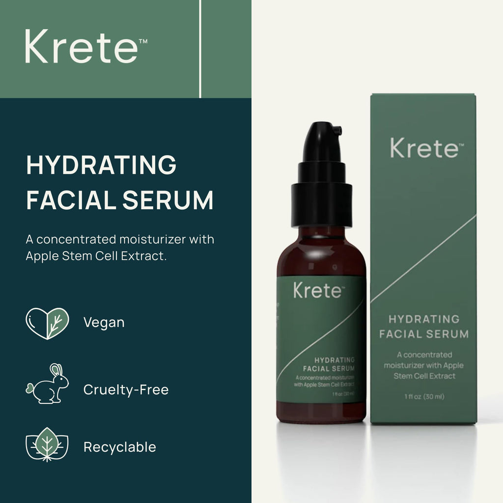 krete One-Two Punch with Probiotic Facial Cleanser & Facial Serum for Men – Moisturize, Hydrate, and Protect Your Skin in 30 Seconds
