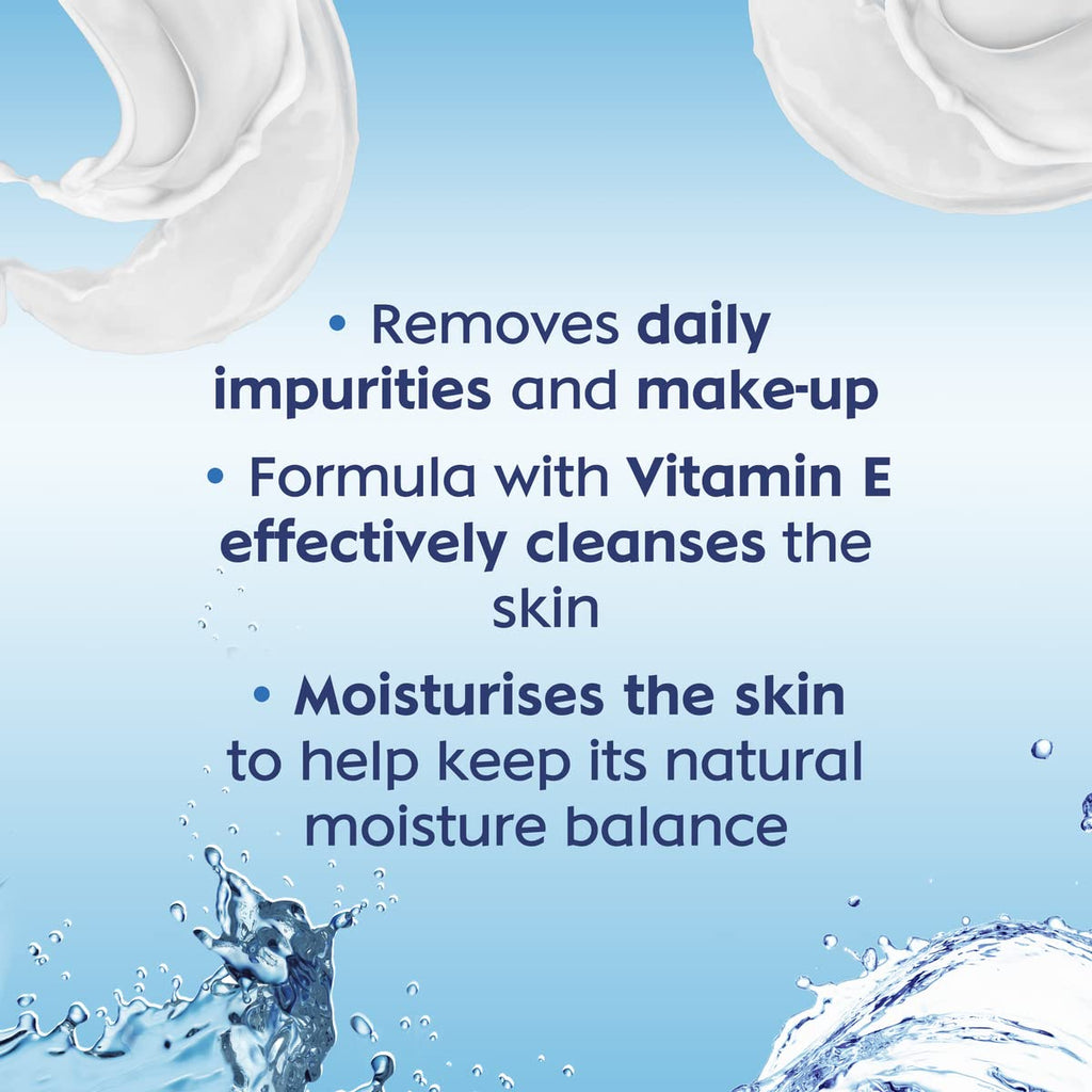 NIVEA 2-in-1 Refreshing Milk & Toner (200ml), Face Cleanser with Vitamin E and Hydramine, Deeply Cleanses, Tones, and Intensively Moisturises Skin, Make-Up Remover