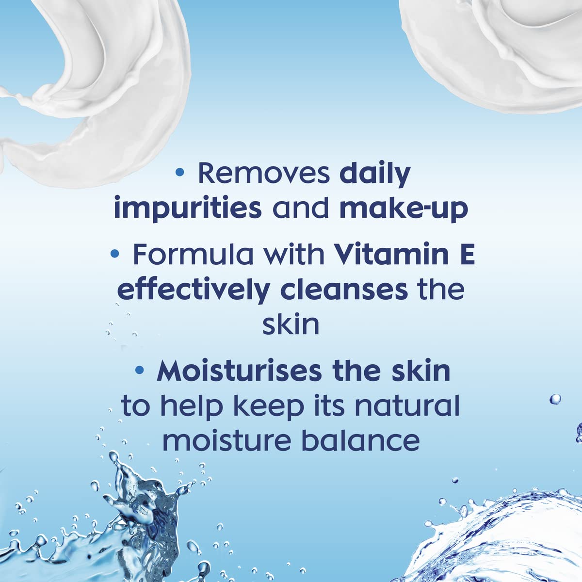 NIVEA 2-in-1 Refreshing Milk & Toner (200ml), Face Cleanser with Vitamin E and Hydramine, Deeply Cleanses, Tones, and Intensively Moisturises Skin, Make-Up Remover