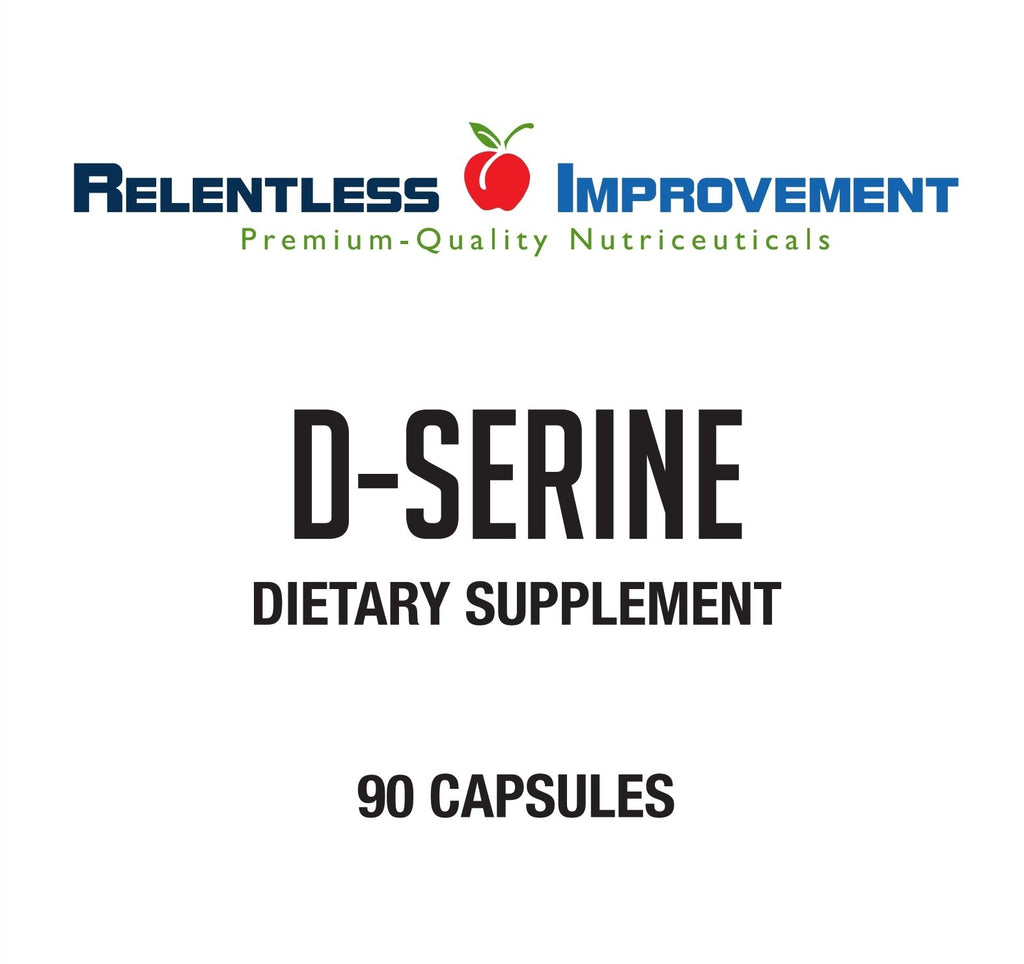 Relentless Improvement D-Serine Amino Acid 700mg 90 Count Vege Capsules