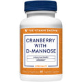 The Vitamin Shoppe Cranberry with D-Mannose - Urinary Tract & Bladder | with Vitamin C CranRich | 60 Veggie Caps | Women's Health