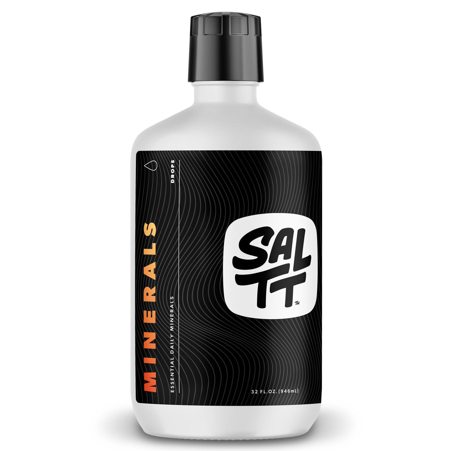 SALTT Minerals Drops, Unflavored Trace Mineral Supplement, Liquid Mineral Concentrate for Water, Sugar Free Formula with Naturally Occurring Trace Minerals, Keto Friendly, 32 oz