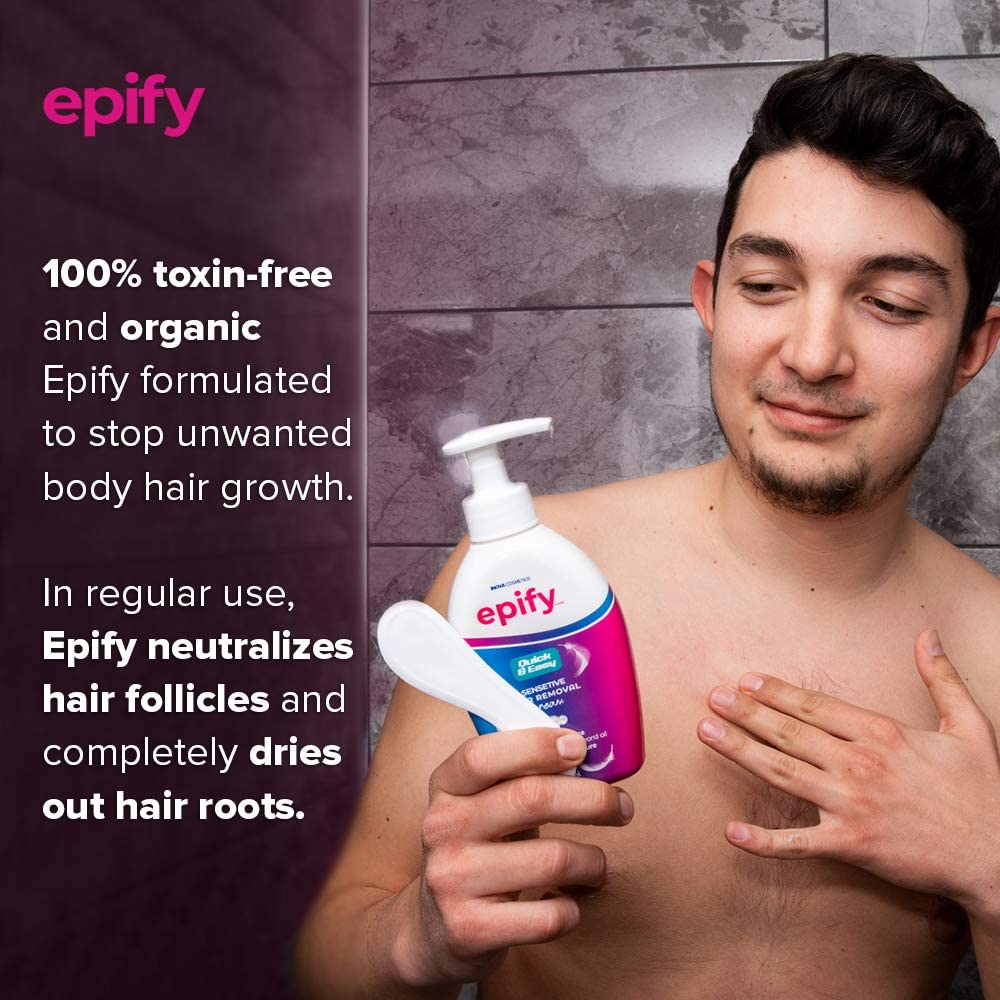 Epify Intimate Hair Removal Cream for Men and Women - Pubic, Bikini & Sensitive Areas (Pack of 6)