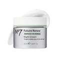 No7 Future Renew Damage Reversal Night Cream - Anti Aging Face Moisturizer - Infused with Peptide Technology to Reverse Visible Signs of Damage - Skin Barrier Repair for Dry Skin (1.69 Oz)