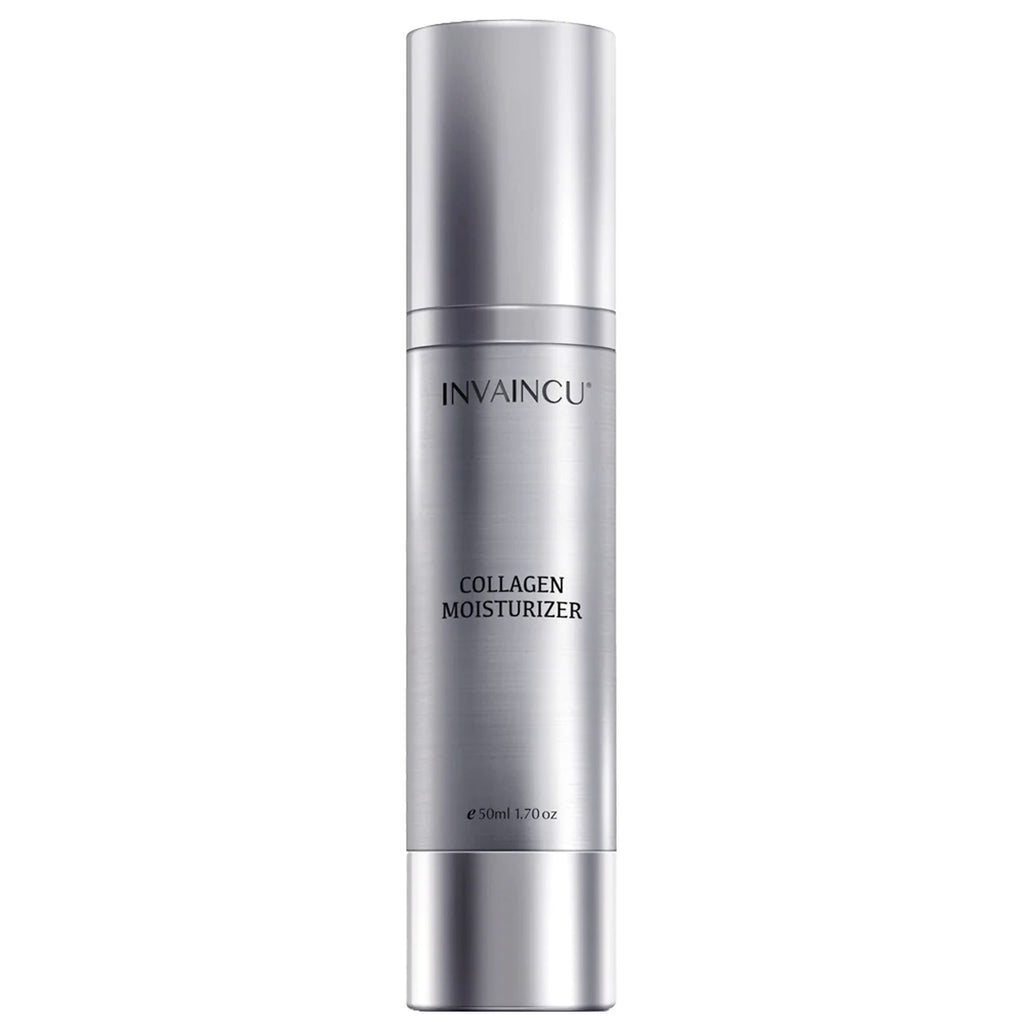 Invaincu Collagen Moisturizer for Face - Day & Night Moisturizer for Aging Skin with Prebiotics & Probiotics, Jojoba Oil, & Shea Butter for Oily, Sensitive, & Dry Skin