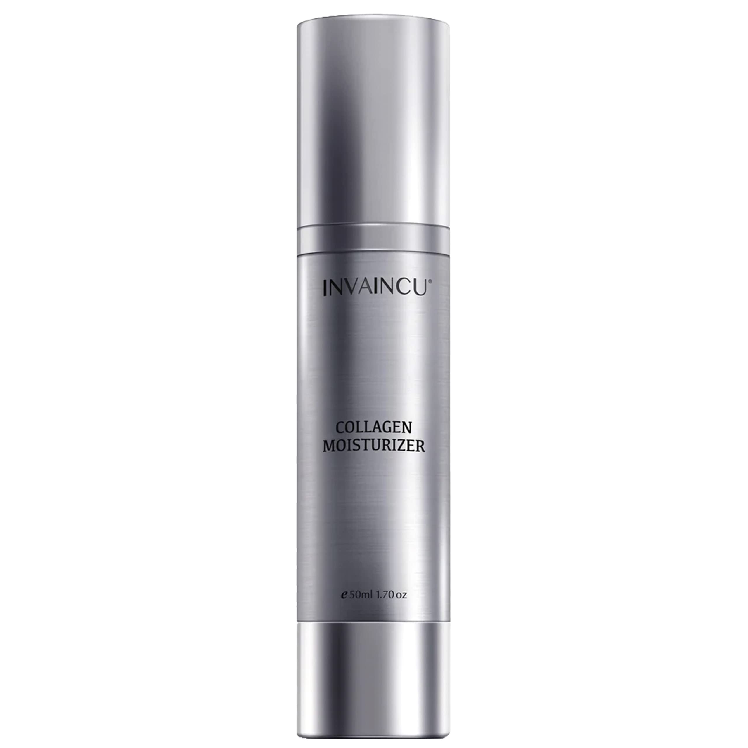 Invaincu Collagen Moisturizer for Face - Day & Night Moisturizer for Aging Skin with Prebiotics & Probiotics, Jojoba Oil, & Shea Butter for Oily, Sensitive, & Dry Skin