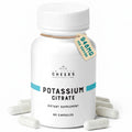 Cheers Potassium Citrate Supplement | 948mg Per Serving | 20% Daily Value | Supports Muscle, Nerve & Heart Function | High Absorption Electrolyte | 90 Vegan Capsules