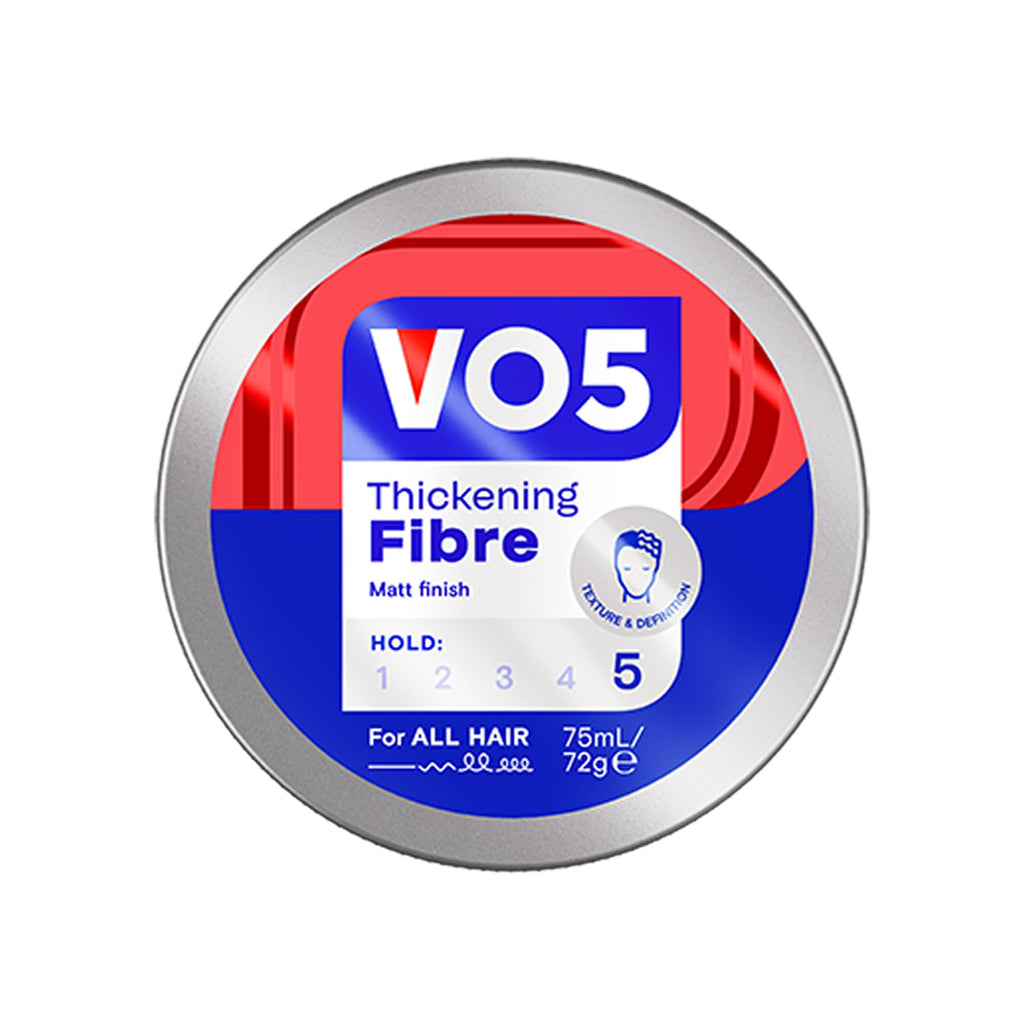 VO5 Thickening Fibre, Hair Styling Product for Volume & Texture, Extra Hold, Easy Wash Out, Matte Finish, 75ml