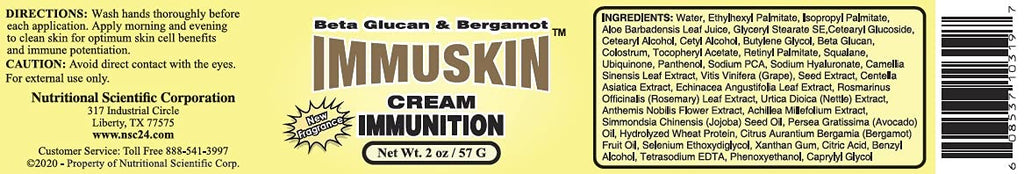 Nutrition Supply - Nsc-24 Immuskin, 2 oz cream