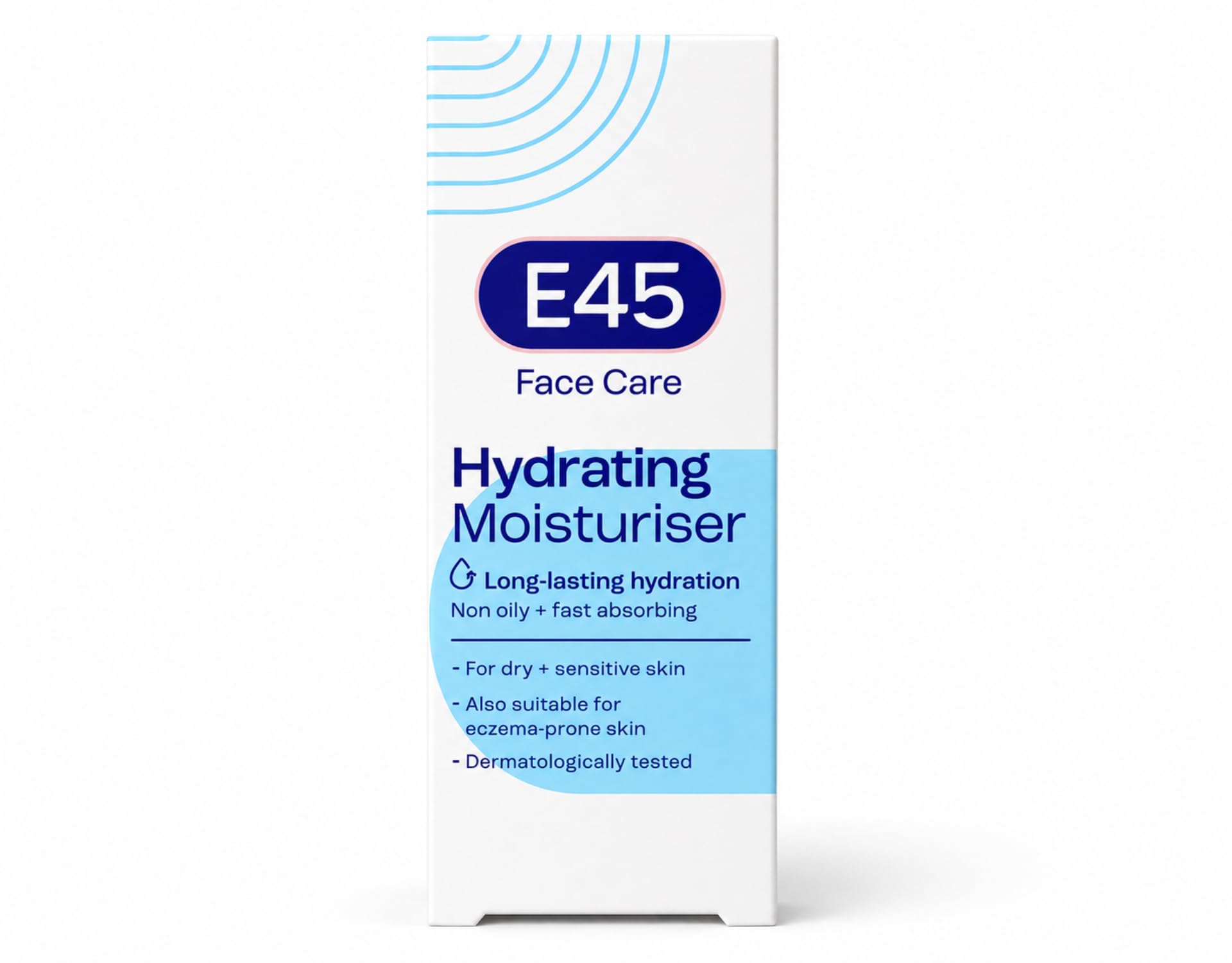 – Face Cream for Long-Lasting Moisturisation – E45 Cream for Dry and Sensitive Skin – Dermatitis and Eczema Cream – Fast-Absorbing and Non-Greasy Formula - Dermatologically Tested