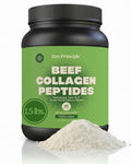 Zen Principle Grass-Fed Agglomerated Hydrolyzed Collagen Peptides 1.5 lb. Anti-Aging Protein for Healthy Hair, Skin & Joints. Paleo Friendly, GMO and Gluten Free, Pasture-Raised Bovine.