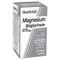 HealthAid Magnesium Bisglycinate - 750mg Chelated Magnesium and 150mg of Elemental - Muscle and Sleep Support - Gentle on Stomach - 60 VeganTablets