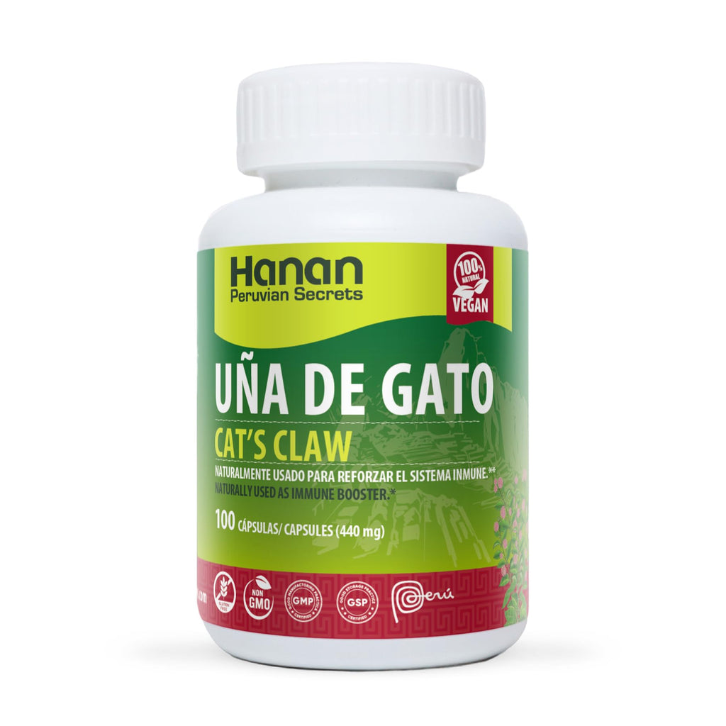 Hanan Uña de Gato Cat's Claw | 100 Capsules | Naturally Aids in Supporting Healthy Immune System