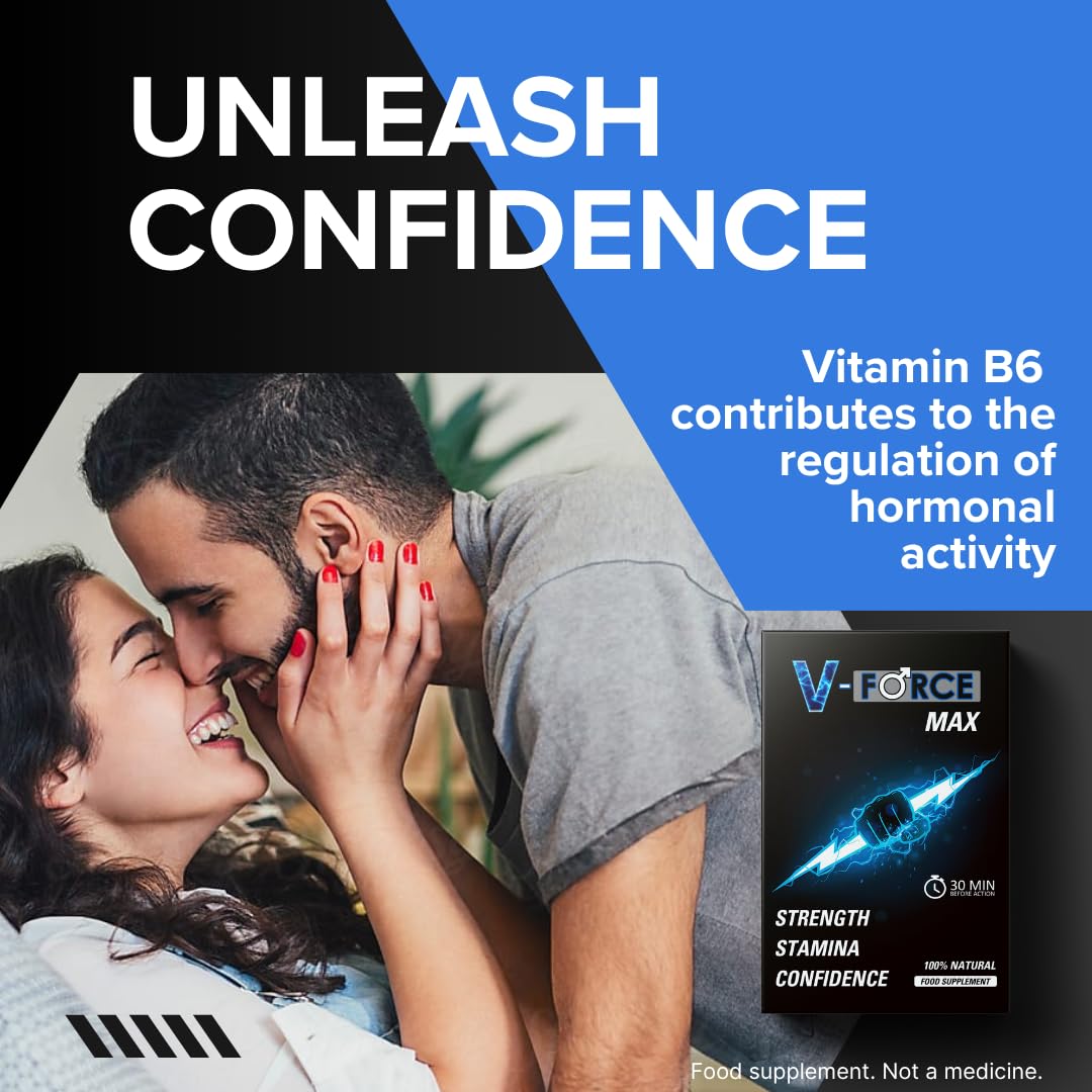 V-Force MAX 20 Tablets – Herbal Supplement for Energy, Focus & Mental Clarity – Supports Stamina & Alertness – Occasional Use for an Active Lifestyle