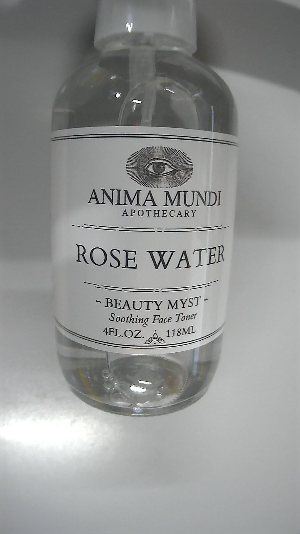 Anima Mundi Apothecary Soothing Rose Water Face Toner - Beauty Myst Facial Spray Helps Reduce Redness, Calm Skin, & Slow Signs of Aging - Made with Rose Distillate & Hints of Citrus (4 oz/118 ml)