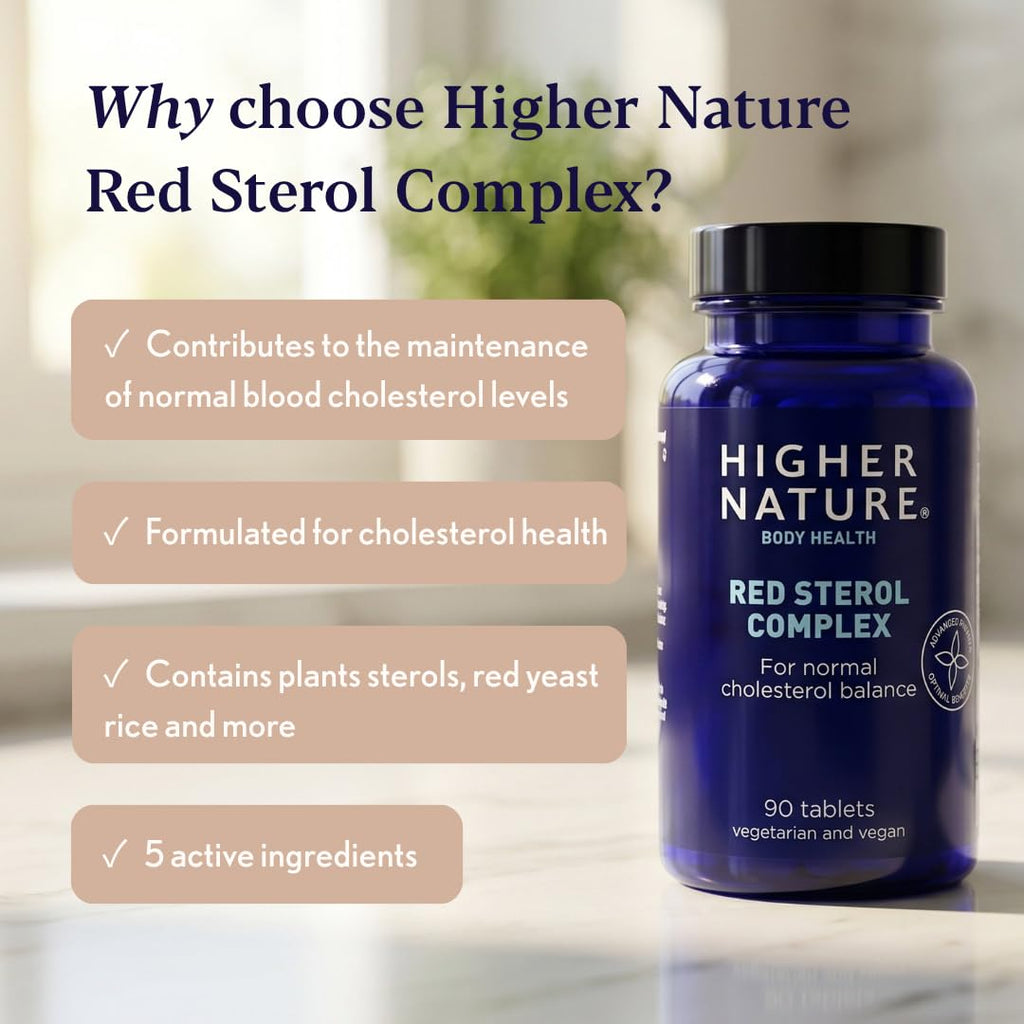 Higher Nature Red Sterol Complex Pack of 90