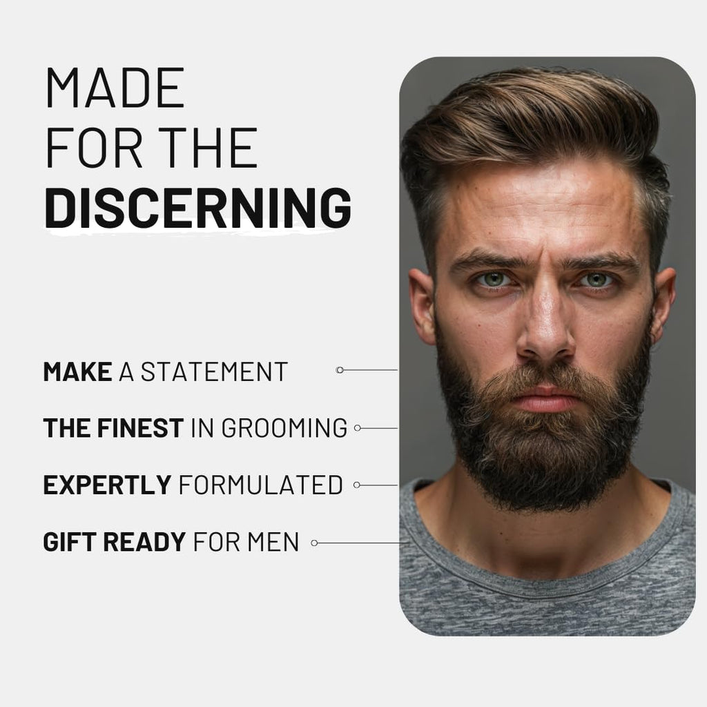 ZOUSZ Gold Oud Beard Oil for Men – Premium Beard Growth & Conditioning Oil with Argan & Organic Oils – Softens, Strengthens & Moisturizes – Non-Greasy Vegan Grooming Gift – 30ml