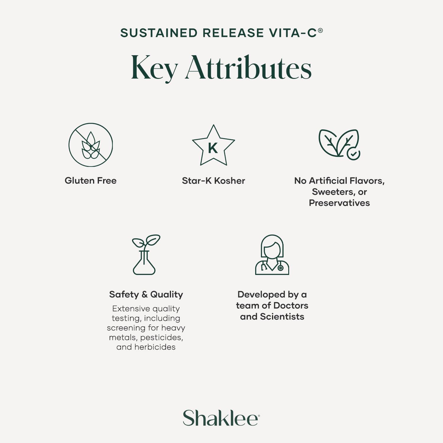 Shaklee - Sustained Release Vita-C® 500 mg - 180 Tablets