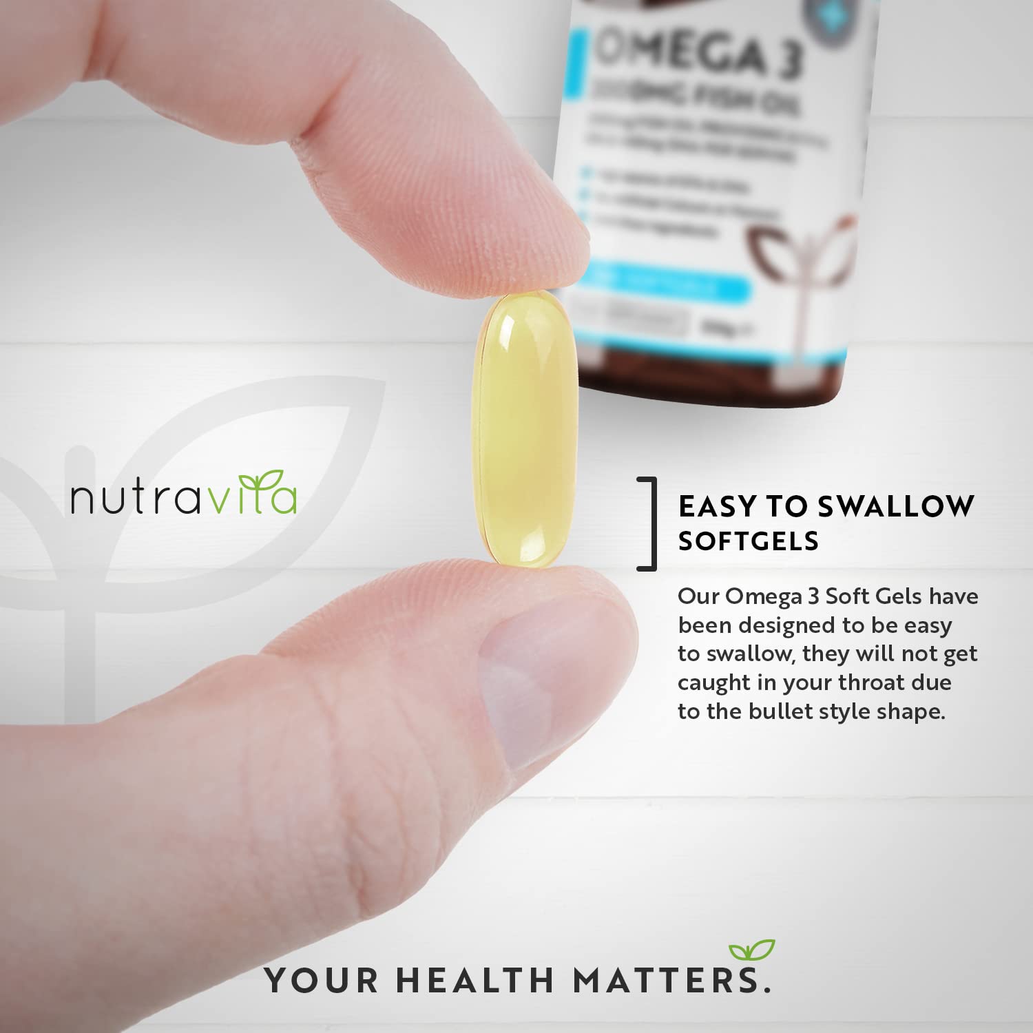 Omega 3 Pure Fish Oil 2000mg – 660mg EPA & 440mg DHA per Daily Serving – 240 Softgel Capsules – 4 Months Supply – for Maintenance of Normal Heart and Brain Function – Made in The UK by Nutravita