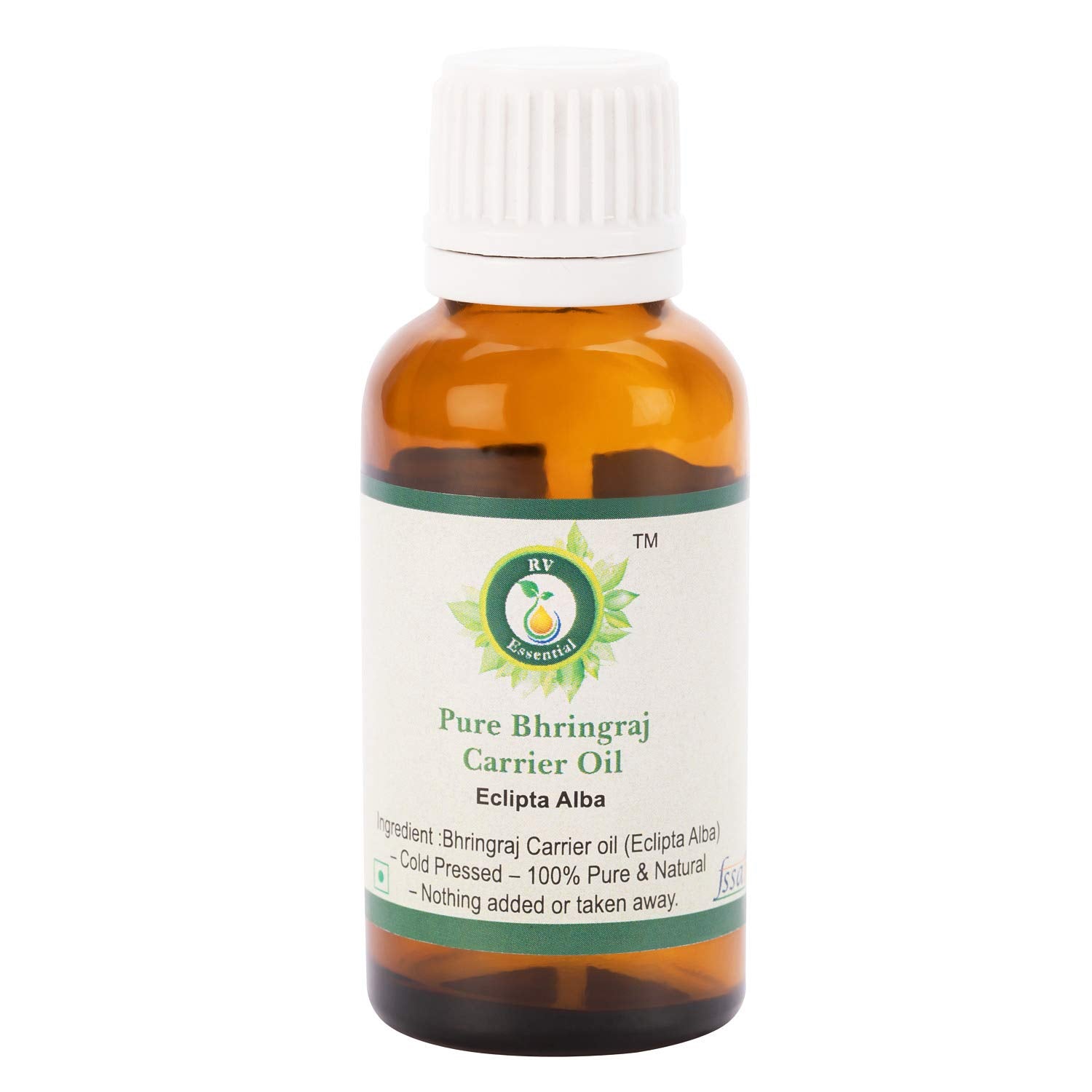 Bhringraj Oil | Eclipta Alba | 100% Pure Natural | Cold Pressed | Bhringraj Hair Oil | for Hair Growth | Rare Herb Series | 5ml | 0.169oz by R V Essential