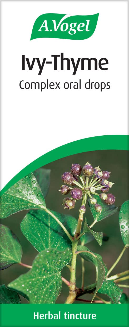A.Vogel Ivy-Thyme Complex Drops | Food Supplement | Fresh Tinctures of Ivy & Thyme | Liquorice Root | Suitable for Vegans | 50ml