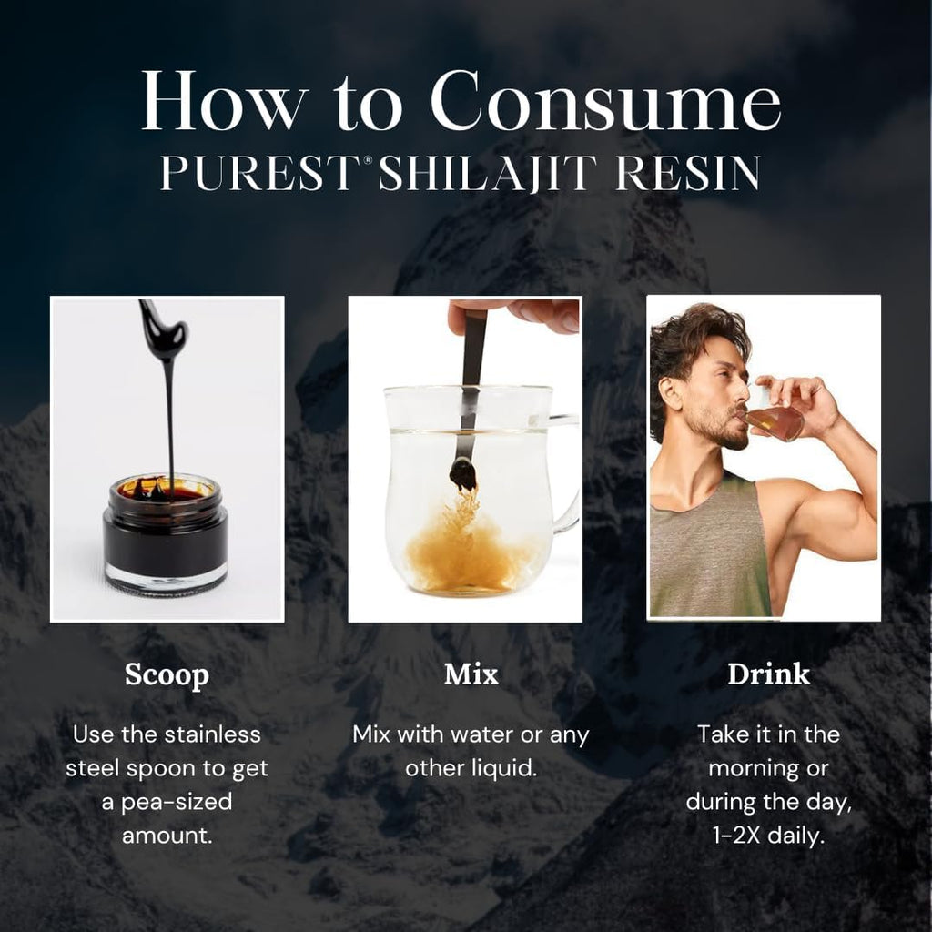 Pure Himalayan Shilajit | 100% Pure Natural Shilajit Grade A Max Potency 85+ Trace Minerals & Fulvic Acid | 3rd Party US Lab Tested | Resin | 115g