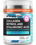 Anti-Aging Face Moisturizer with Retinol, Collagen & Hyaluronic Acid - Moisturizer Face Cream for Women & Men - Visibly Firming & Hydrating Neck Cream - Day & Night Skin Care - 3.4 fl oz