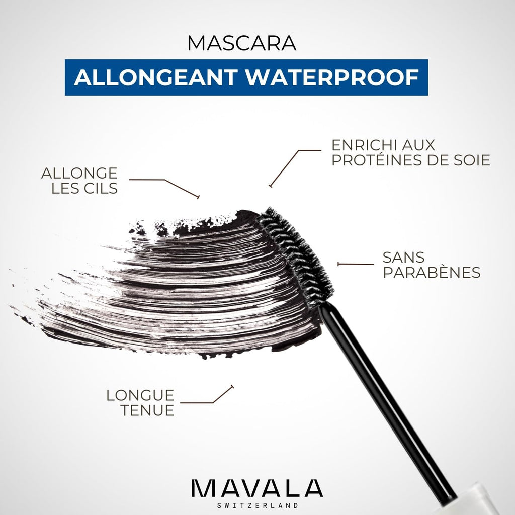 Mavala Mascara Waterproof, Plum, 0.32 Ounce
