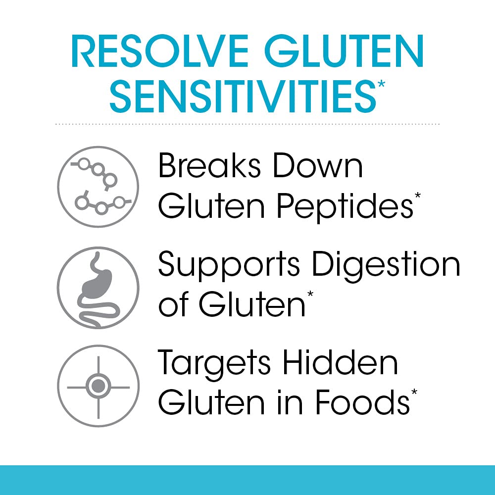 Silver Fern Gluten Comfort with Tolerase G - 1 Bottle - 60 Capsules - Digestive Enzyme Made Specifically to Break Down and Digest Gluten Protein