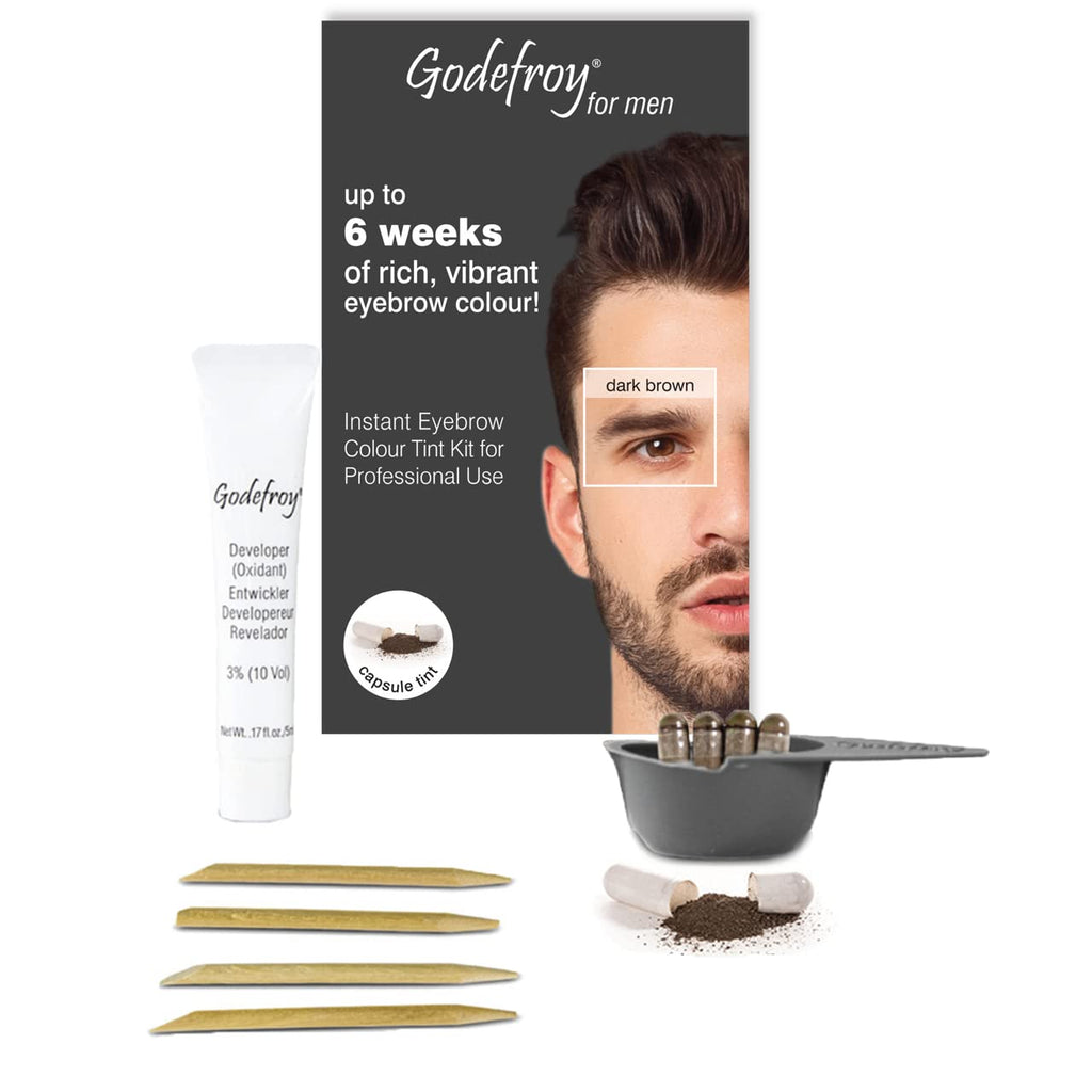 Godefroy Instant Eyebrow Tint for Men (Medium Brown)