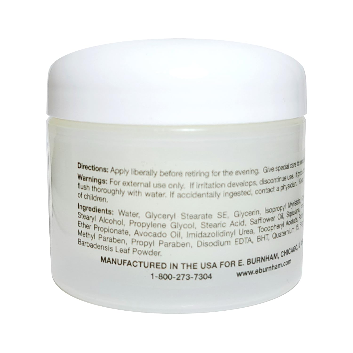 E. Burnham Retinol Ultra Rich Night Créme with Aloe 2 Oz. - Facial Night Cream Moisturizer