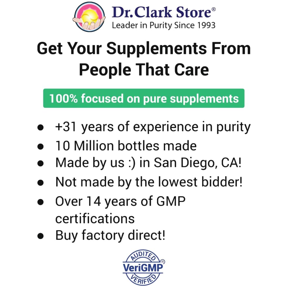 Dr Clark Store Intestine Support & Cleanse Kit - with Original Green Tincture from Black Walnut Hulls, Wormwood, and Cloves-Helps Maintain Optimum Intestinal Function - Vegetarian Capsules