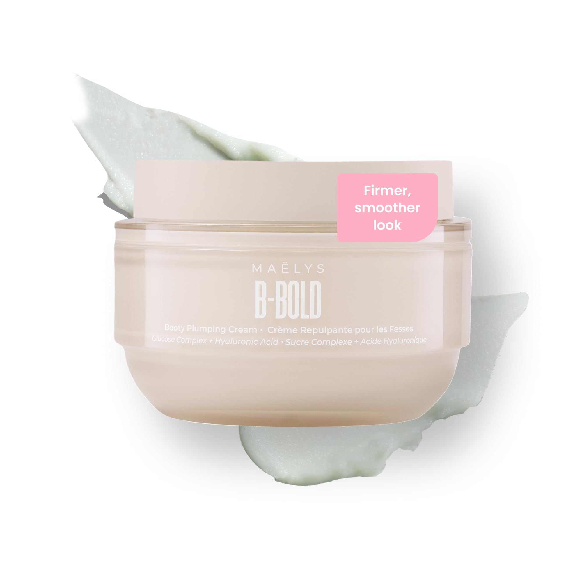 MAËLYS B-BOLD Booty Enhancing Mask - Plumping & Firming Body Cream for Booty Area - Skin Tightening With Hydrating Hyaluronic Acid & Grape Seed Oil (3.38 Fl Oz)