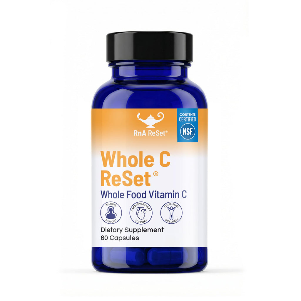RnA ReSet Whole C Reset – Vita-C Fruit Blend with Bioflavonoids & Polyphenols, Organic Vitamin C Complex, Immune Support, NSF Contents Certified (60 Capsules)
