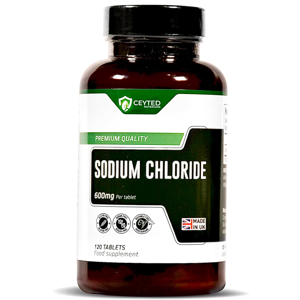 Sodium Chloride Tablets - High Strength Salt Tablets - Providing 600 mg of Sodium Chloride - 4 Months Supply