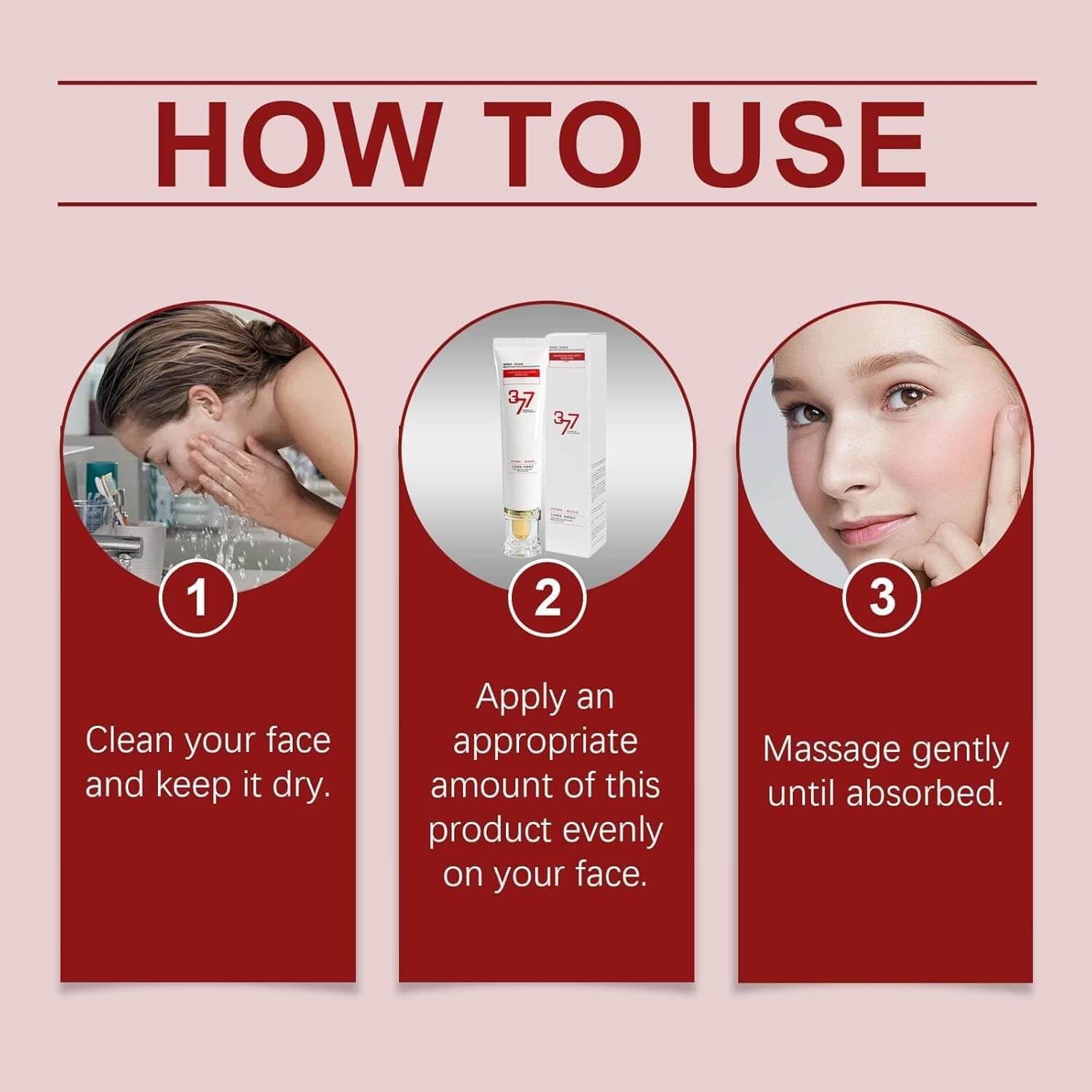 377 Anti Wrinkle Cream for Face, 377 Dark Spot Remover, Moisturizing & Rejuvenating Skin, 40g