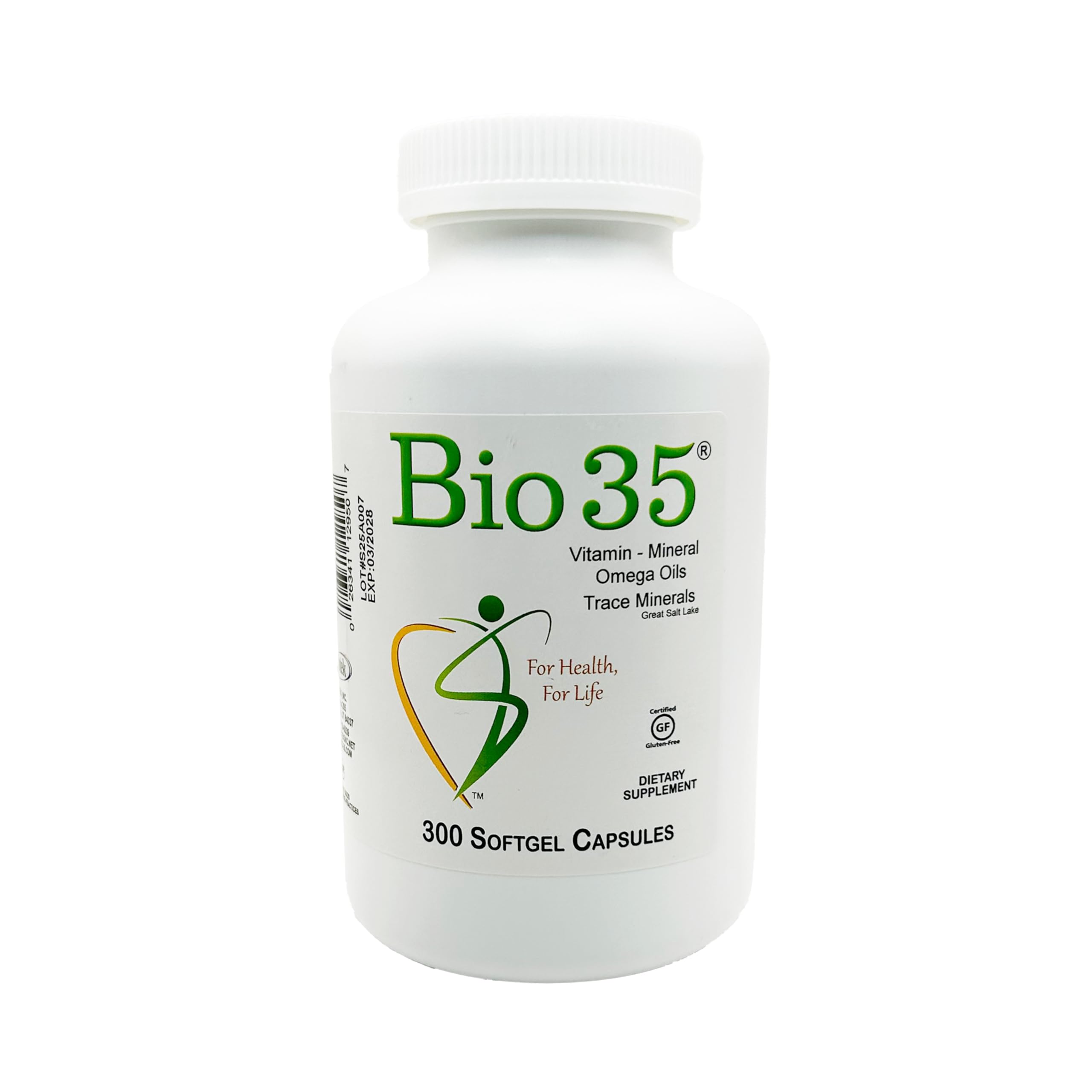 Bio35 / 300 sg Original, Gluten Free, Daily Multivitamin for Men & Women Wellness – Bio35 High Potency Softgel with Trace Minerals, Multi Vitamins for Immune Support, Digestion, & Energy,