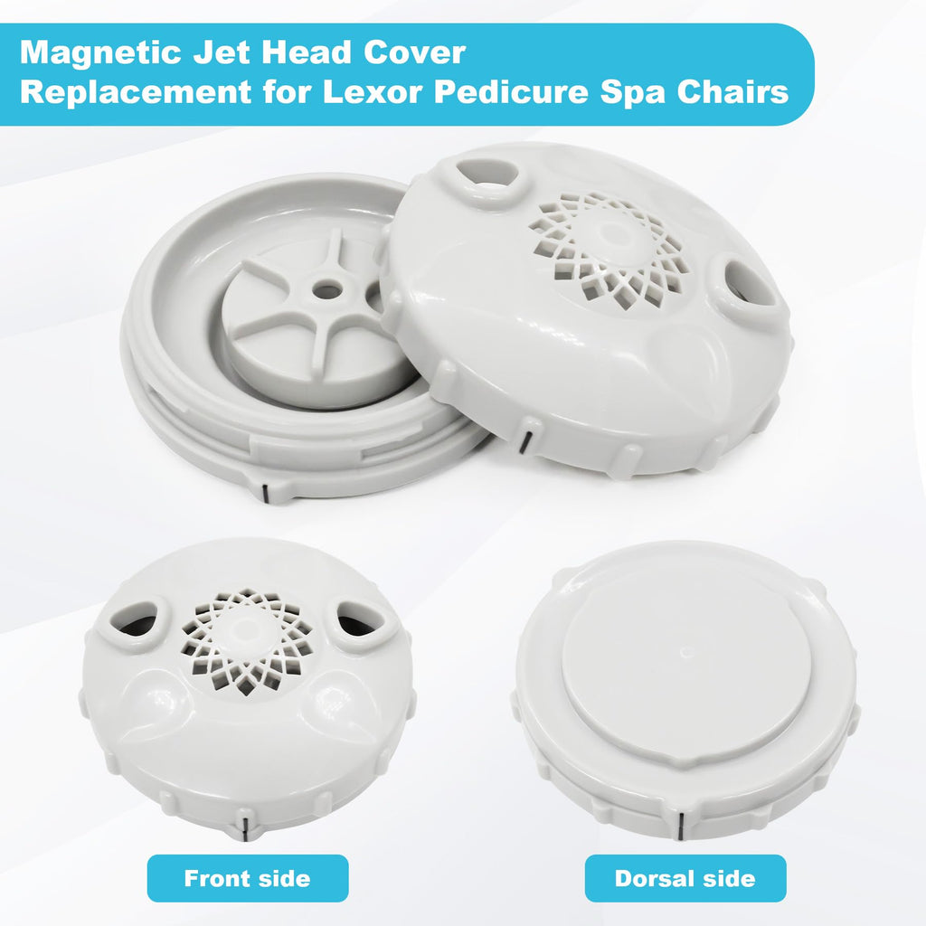 showingo Magnetic Jet Head Cover Spa Disposable Liner Pedicure Chairs Replacement for Lexor Pedicure Spa Chairs for The 3 Dot Wet-end Set