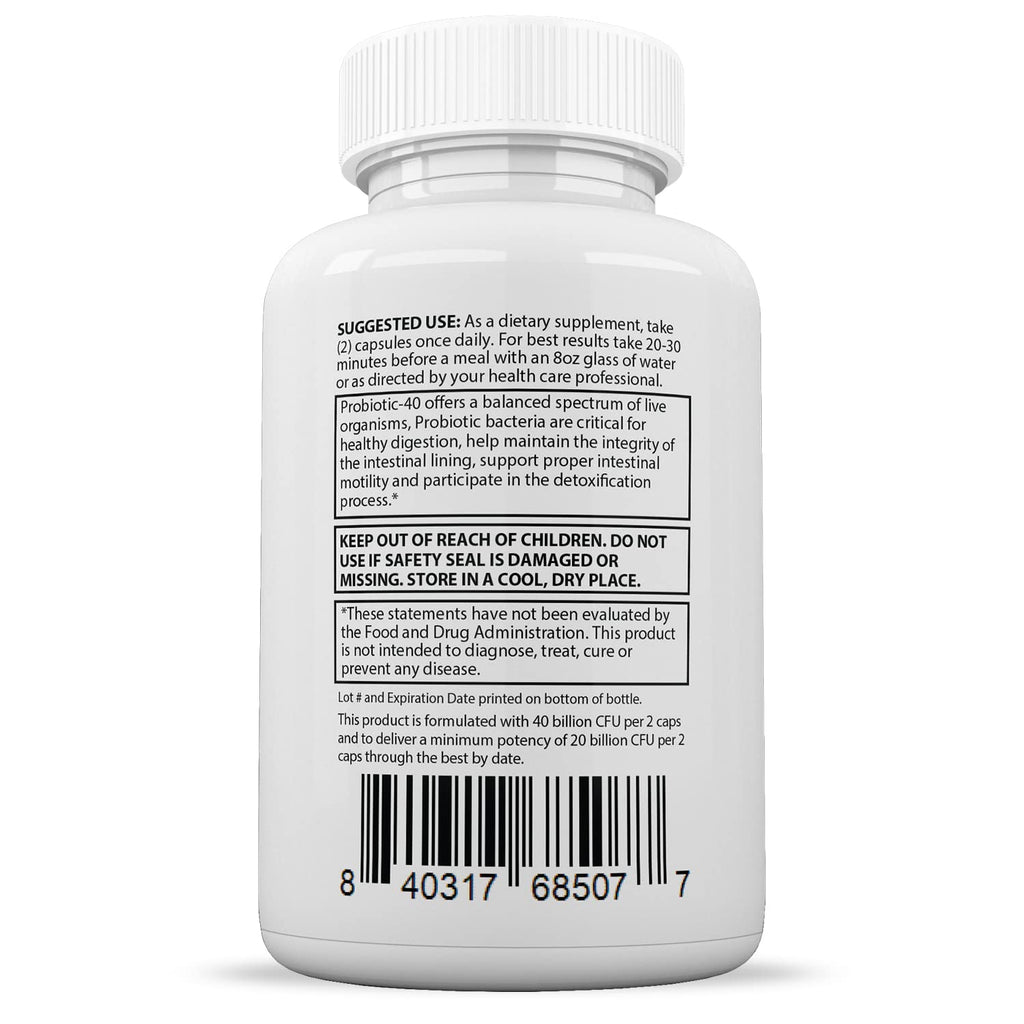 Justified Laboratories Best Breath Max 40 Billion CFU Probiotic Oral Support 60 Capsules