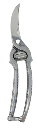 Heavy Duty Poultry Shears - Made in Italy - 10" Total Length, 3.75" Blade Length, Spring Tension, Closing Clip for Safety