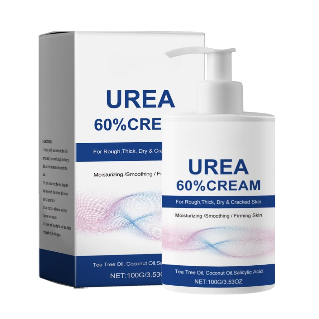 100ml 60% Urea Cream - Cracked Heel Repair Cream For Feet and Hand - Foot Cream for Cracked Heels and Dry Skin - Urea Creams 60 Percent for Feet