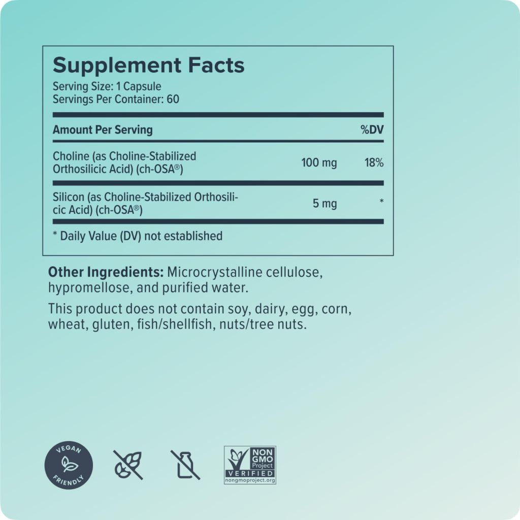 Biosil Collagen Booster Supplement - 60 Original Capsules, Pack of 2 - Patented ch-OSA Activator for Skin, Hair, Nails & Joints - Supports Natural Production - 60-Day Supply