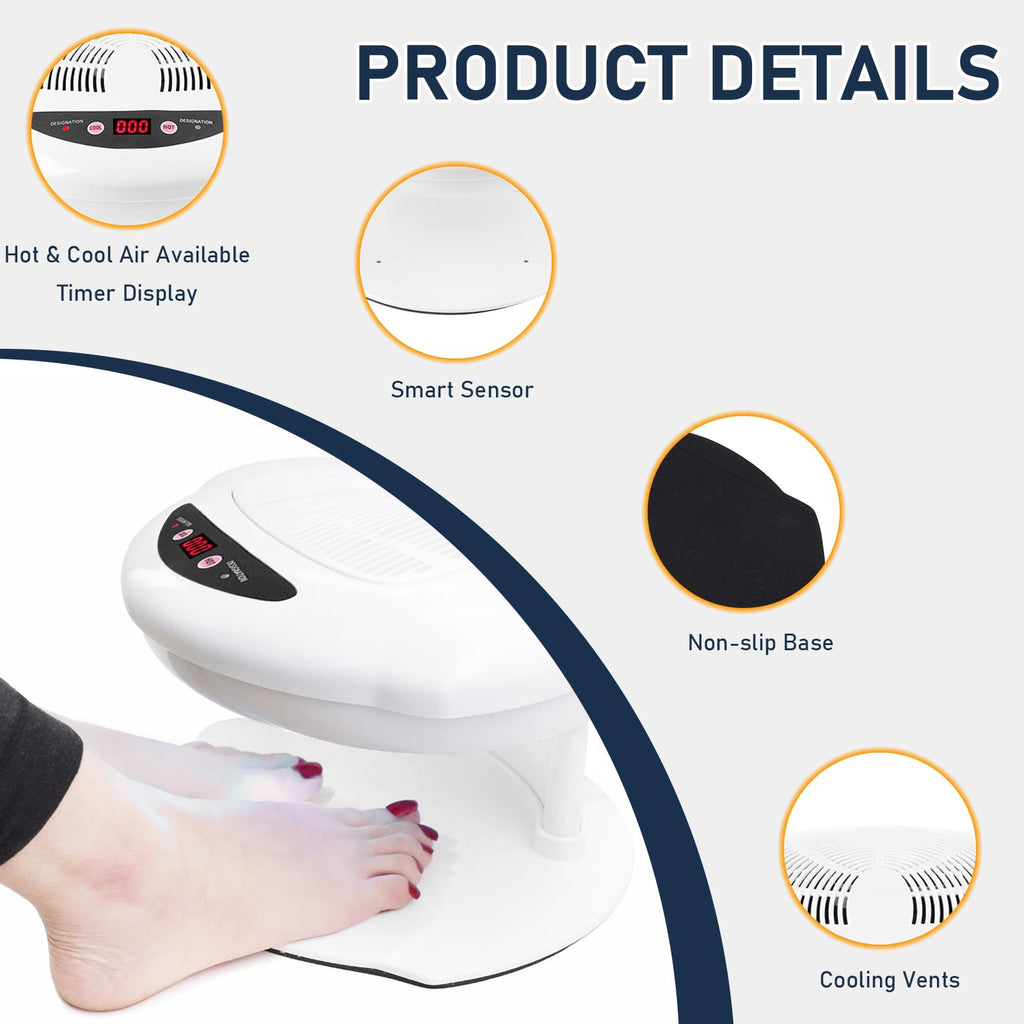 QUTUNI Nail Dryer for Regular Polish, 400W Large Nail Dryer Fan