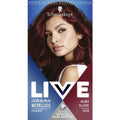 Schwarzkopf LIVE Urban Metallics Vibrant, Long Lasting, Permanent Red Hair Dye, Infused with Coconut Oil for Shiny Hair -Ruby Glaze U68