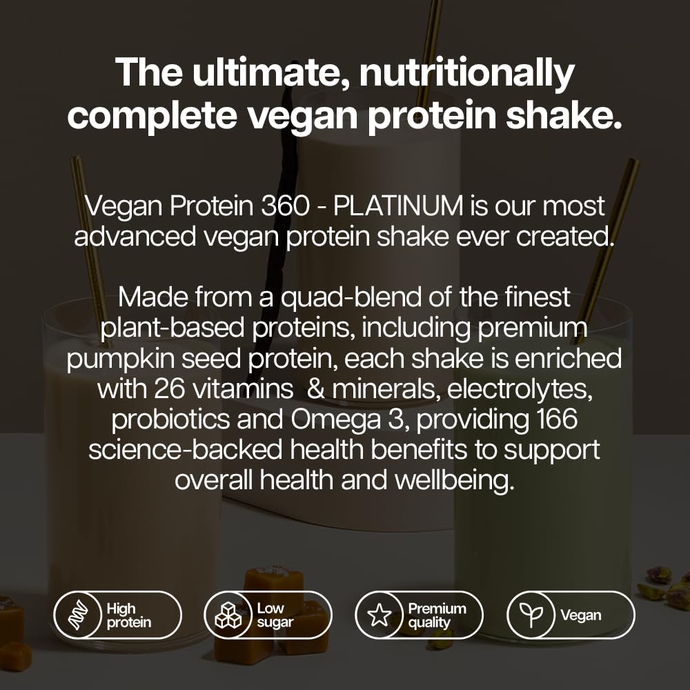 Protein Works | Vegan Protein 360 - Platinum, Strawberries & Cream, 500g